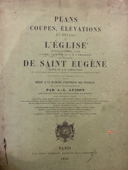 LUSSON (Adrien-Louis).
- Plans, sections,...