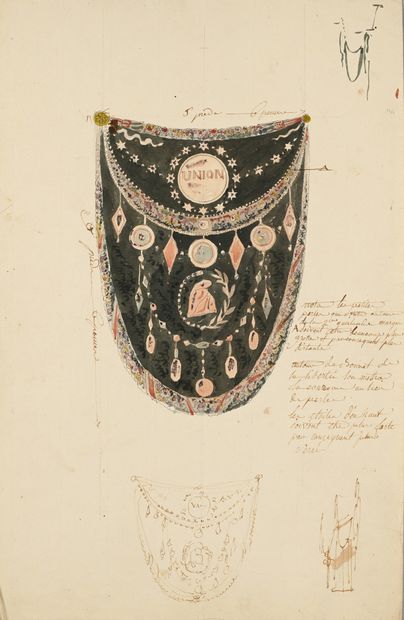 Charles PERCIER
Projet de fanion ou de décor...