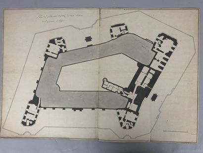 19th century FRENCH SCHOOL
Plans and study...