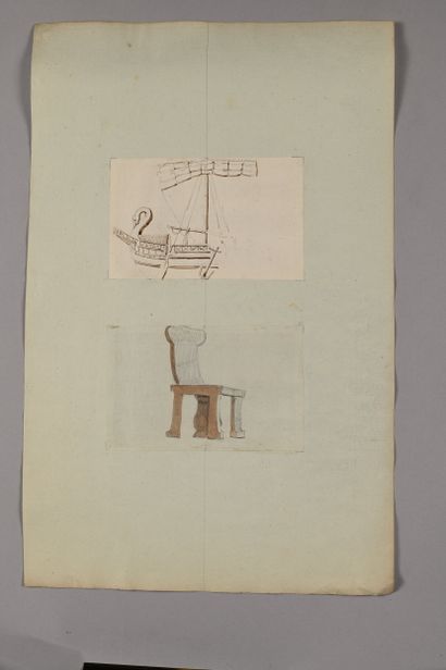 Pierre FONTAINE
Study of a nymph with a Vatican...