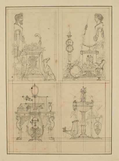 Charles PERCIER
Paintings executed in various...