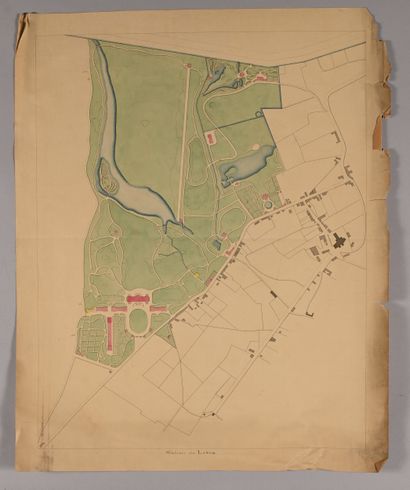 19th-century FRENCH SCHOOL
Plan of a residence...