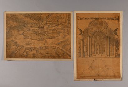 18th and 19th century FRENCH SCHOOL
Plans,...