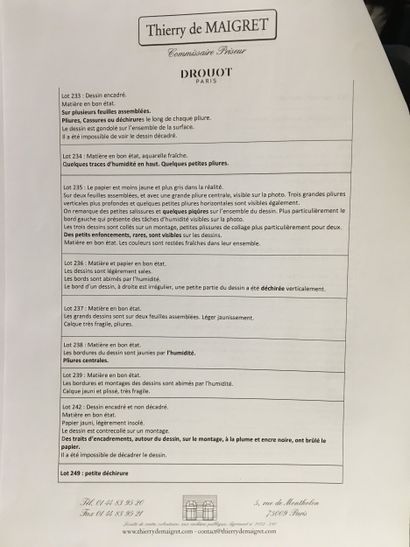 Modifications and status reports