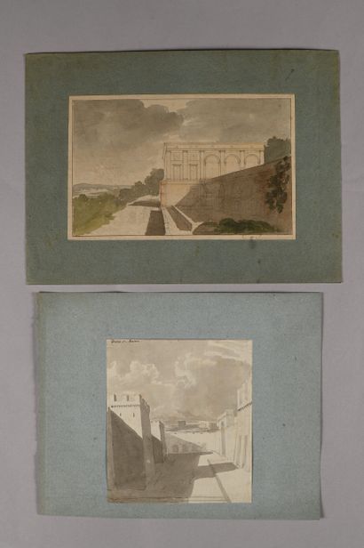 Pierre FONTAINE
Bas-relief studies, capital...