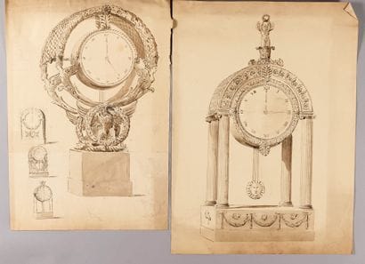Pierre FONTAINE
Deux projets de pendules...