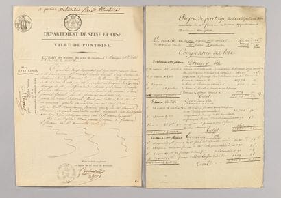 Pierre-François-Léonard FONTAINE.
2 autograph...