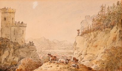 Pierre FONTAINE
Promeneurs sur les remparts...