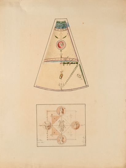 Charles PERCIER
Two designs for decorative...