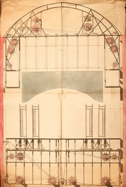 19th century FRENCH SCHOOL
Set of elevations...