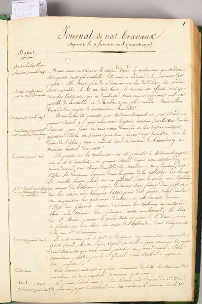 Pierre-François-Léonard FONTAINE.
Manuscript...
