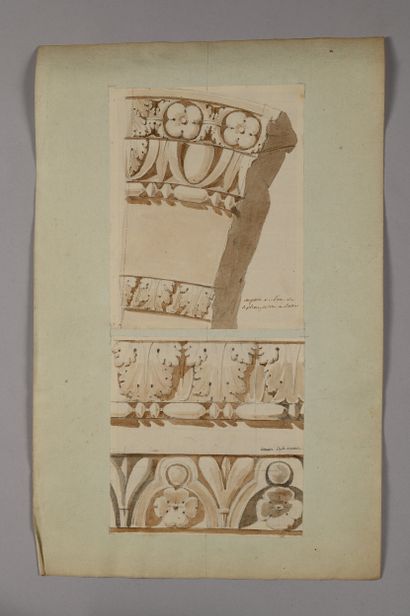 Pierre FONTAINE
Studies of the transom of...