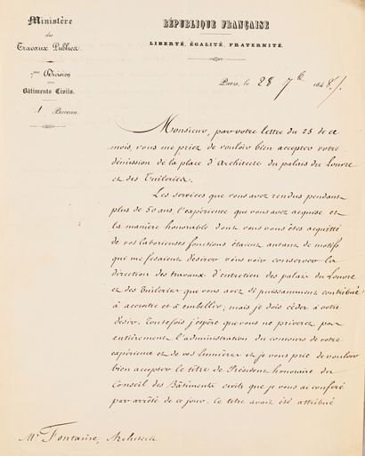 [Pierre-François-Léonard FONTAINE].
47 letters...