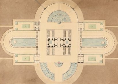 École FRANÇAISE du XIXe siècle
Plan de bains...