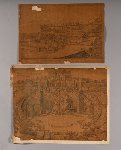 18th and 19th century FRENCH SCHOOL
Plans,...