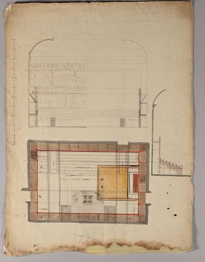 École FRANÇAISE du XIXe siècle
Plans du placement...