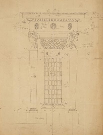 Charles PERCIER
Projets de décor aux murs...