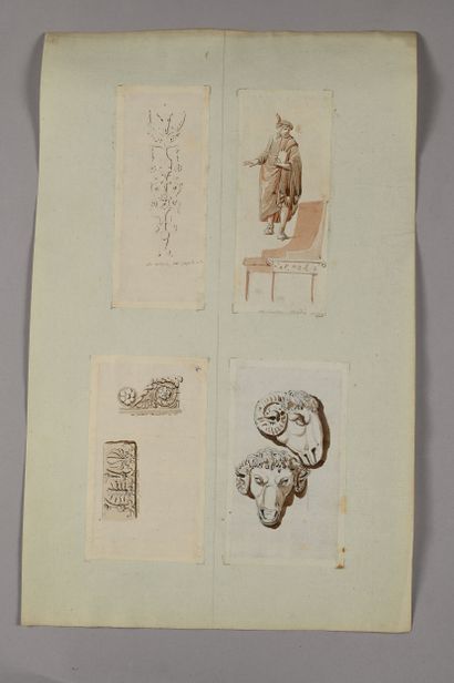 Pierre FONTAINE
Four studies after the friezes...