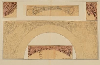 Charles PERCIER
Set designs for the Arc du...