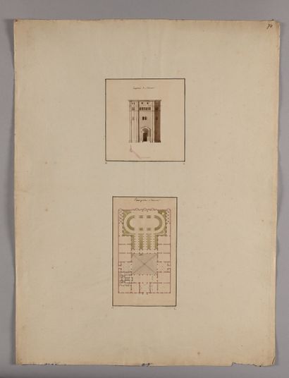 19th century FRENCH SCHOOL
General plan of...