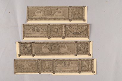 Charles PERCIER
Four friezes decorated with...