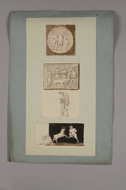 Pierre FONTAINE
Six studies of Etruscan and...