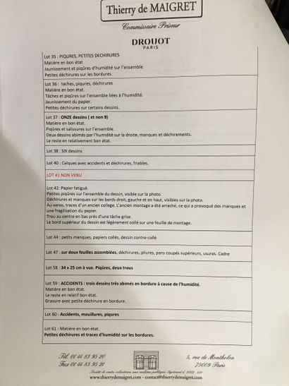 Modifications and status reports