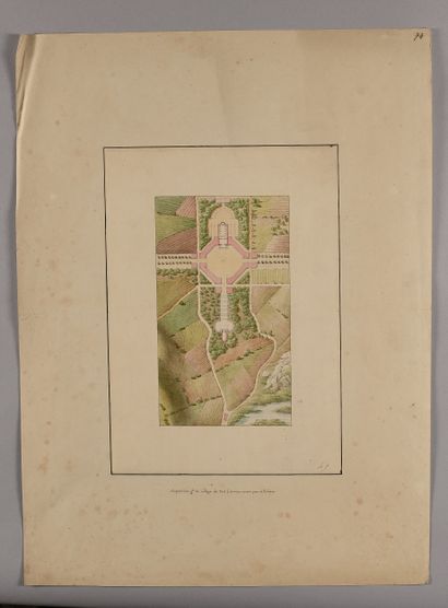 19th century FRENCH SCHOOL
General plan of...