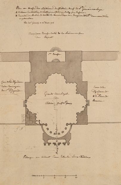 19th century FRENCH SCHOOL
Plans and study...
