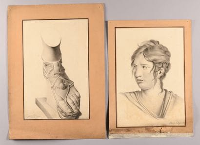 Aimée DUPUIS (1803-1864) et attribué à
Études...