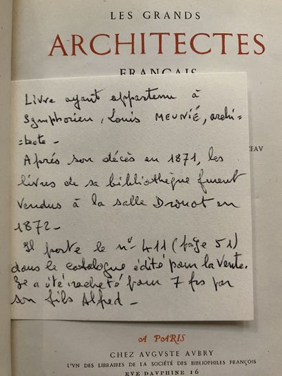 BERTY (Adolphe).
- The Great French Architects...