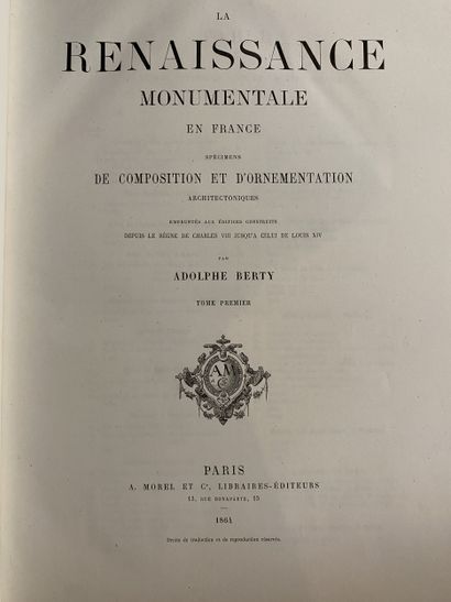 BERTY (Adolphe).
- The Great French Architects...