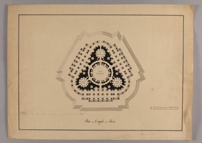 19th century FRENCH SCHOOL
Plan of the Palace...