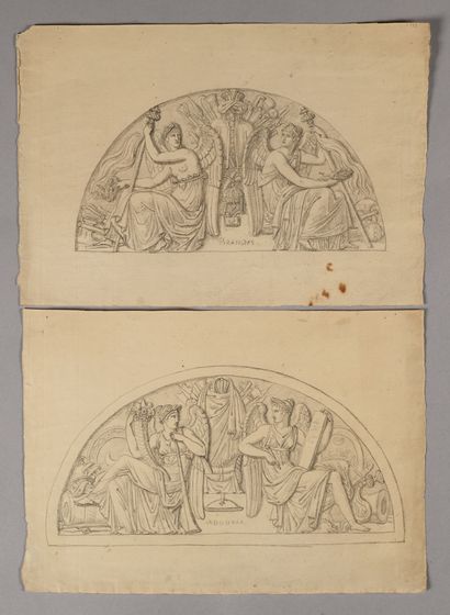 Pierre FONTAINE and AGENCY
Pediments with...