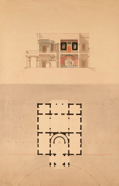 Charles PERCIER
Projet de théâtre, coupe...