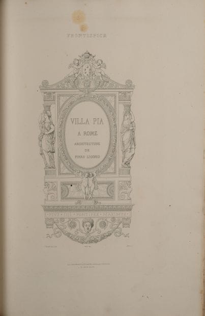 BOUCHET (Jules).
La Villa Pia des jardins...