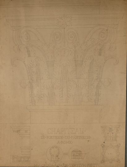 Pierre FONTAINE
Twelve studies of capitals...