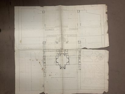 19th century FRENCH SCHOOL
Plans and study...