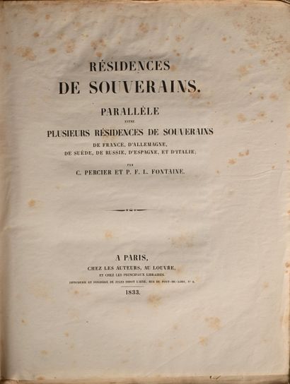 19th-century FRENCH SCHOOL
Plan of a residence...
