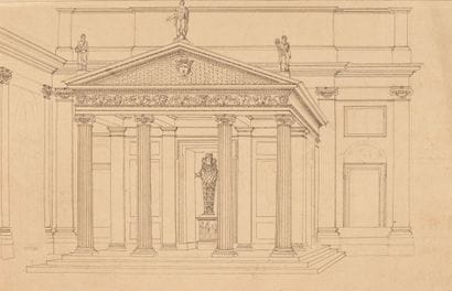 Pierre FONTAINE
Portico at the Villa Albani,...