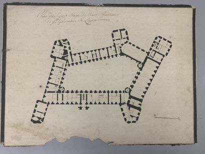 19th century FRENCH SCHOOL
Plans and study...