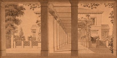 Pierre FONTAINE
View of the covered gallery...
