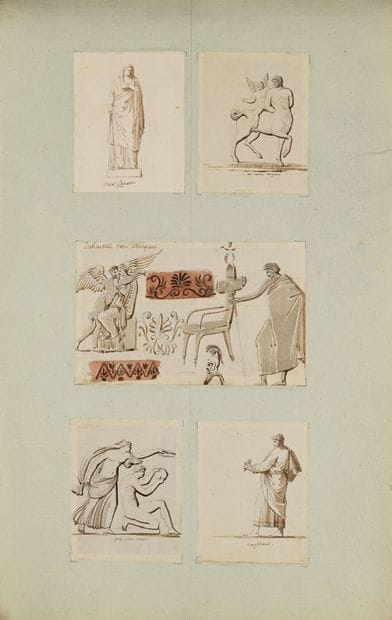 Pierre FONTAINE
Studies after the antique...