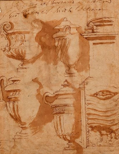 17th century ITALIAN school
Antique vases
Pen...
