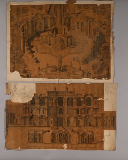 18th and 19th century FRENCH SCHOOL
Plans,...