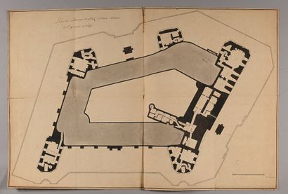 19th century FRENCH SCHOOL
Plans and study...