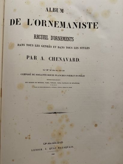 CHENAVARD (Aimé).
Album de l'ornemaniste....