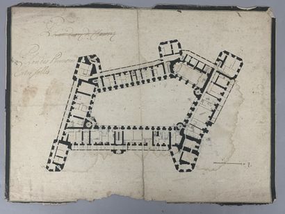 19th century FRENCH SCHOOL
Plans and study...