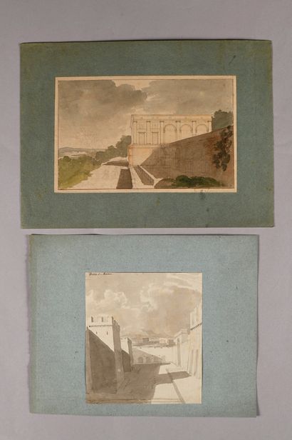 Pierre FONTAINE
Bas-relief studies, capital...