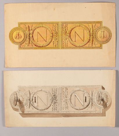 Pierre FONTAINE
Two designs for locks and...